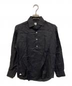 MARIA SANTANGELOマリア サンタンジェロ）の古着「リネンカプリシャツ」｜ブラック