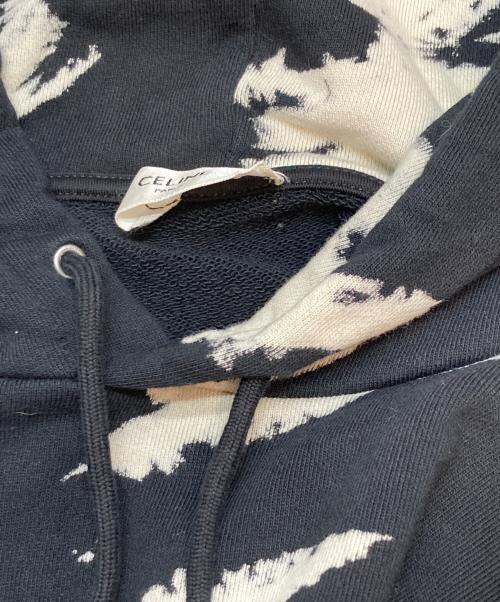 CELINE（セリーヌ）CELINE (セリーヌ) タイダイプルオーバーパーカー ブラック サイズ:XSの古着・服飾アイテム