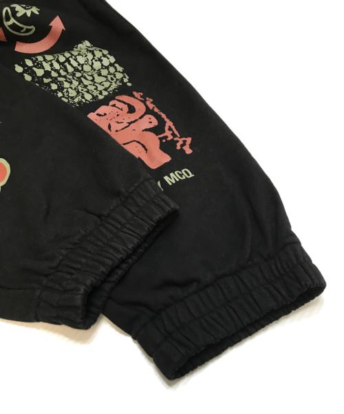 McQ Alexander McQueen（マックキュー アレキサンダーマックイーン）Mcq Alexander Mcqueen (マックキュー アレキサンダーマックイーン) プリントスウェットパンツ ブラック サイズ:Sの古着・服飾アイテム