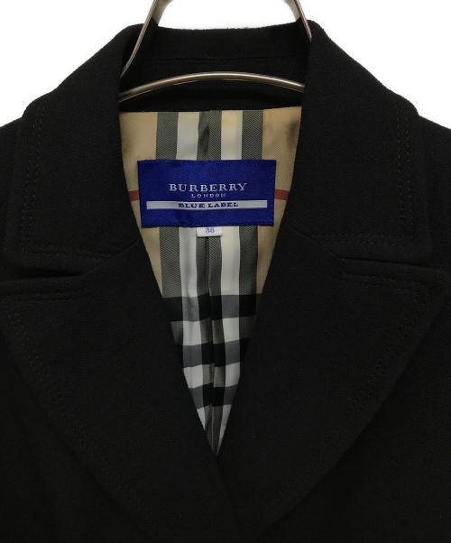 BURBERRY BLUE LABEL（バーバリーロンドンブルーレーベル）BURBERRY BLUE LABEL (バーバリーロンドンブルーレーベル) 裏ノヴァチェック3Bジャケット ブラック サイズ:38の古着・服飾アイテム