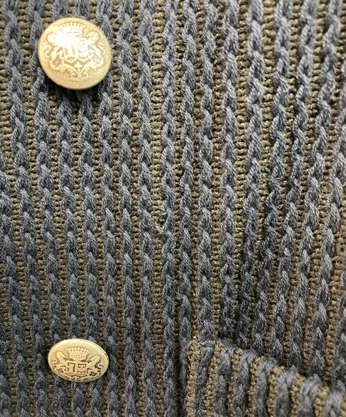 Brilla per il gusto（ブリッラ ペル イルグースト）Brilla per il gusto (ブリッラ ペル イルグースト) 4Bダブルブレストニットジャケット ネイビー サイズ:SIZE Sの古着・服飾アイテム