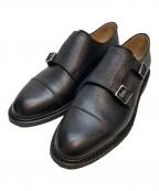 PARABOOT×BEAMS Fパラブーツ×ビームスエフ）の古着「別注POEダブルモンクシューズ」｜ブラック