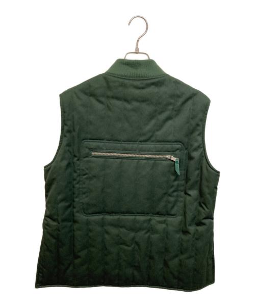 TTT MSW（ティー）TTT MSW (ティー) キルトワークベスト グリーン サイズ:Lの古着・服飾アイテム