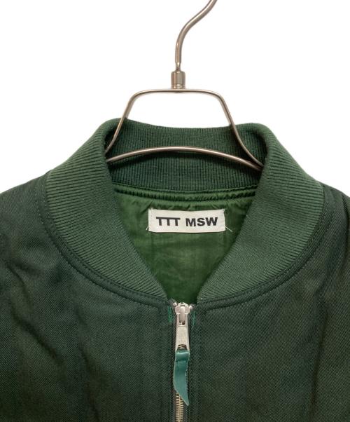 TTT MSW（ティー）TTT MSW (ティー) キルトワークベスト グリーン サイズ:Lの古着・服飾アイテム