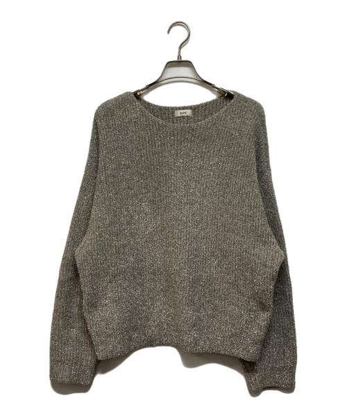 ROPE（ロペ）ROPE (ロペ) ラメフリンジボートネックニット シルバー サイズ:SIZE Freeの古着・服飾アイテム