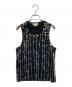 COMME des GARCONS（コムデギャルソン）の古着「Smooth Foiled Print Tank Top」｜ブラック