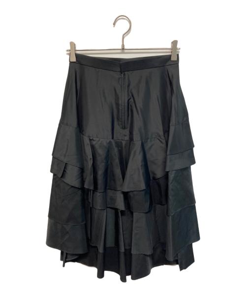 COMME des GARCONS（コムデギャルソン）COMME des GARCONS (コムデギャルソン) スティアードフリルプリーツスカート ブラック サイズ:Sの古着・服飾アイテム