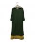 TOGA PULLA (トーガ プルラ) レーヨンジャージメッシュワンピース グリーン サイズ:36：5000円