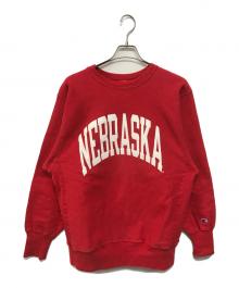 Champion（チャンピオン）の古着「リバースウィーブスウェット」｜レッド