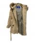 中古・古着 BURBERRY BLUE LABEL (バーバリーロンドンブルーレーベル) フーデットウールコート ベージュ サイズ:40：14000円