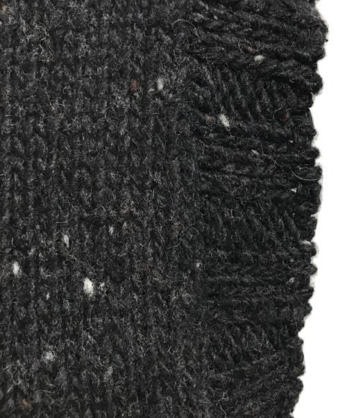 machatt（マチャット）machatt (マチャット) カラーネップニットベスト ブラック サイズ:Freeの古着・服飾アイテム