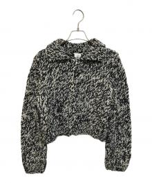 6(ROKU) BEAUTY&YOUTH（ロク ビューティーアンドユース）の古着「ウール ローゲージ カーディガン」｜ブラック