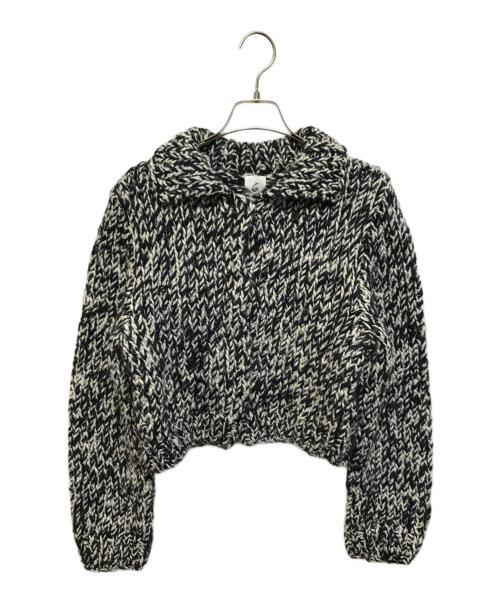 6(ROKU) BEAUTY&YOUTH（ロク ビューティーアンドユース）6(ROKU) BEAUTY&YOUTH (ロク ビューティーアンドユース) ウール ローゲージ カーディガン ブラック サイズ:Freeの古着・服飾アイテム