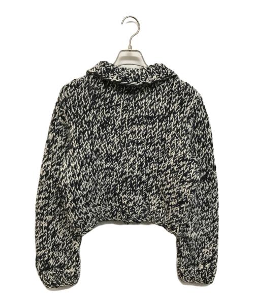 6(ROKU) BEAUTY&YOUTH（ロク ビューティーアンドユース）6(ROKU) BEAUTY&YOUTH (ロク ビューティーアンドユース) ウール ローゲージ カーディガン ブラック サイズ:Freeの古着・服飾アイテム