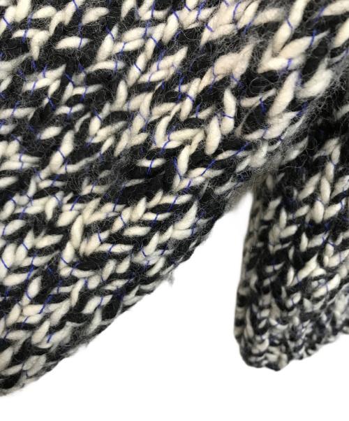 6(ROKU) BEAUTY&YOUTH（ロク ビューティーアンドユース）6(ROKU) BEAUTY&YOUTH (ロク ビューティーアンドユース) ウール ローゲージ カーディガン ブラック サイズ:Freeの古着・服飾アイテム