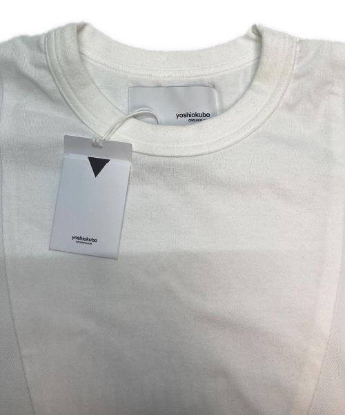 yoshio kubo（ヨシオクボ）yoshio kubo (ヨシオクボ) デザインカットソー ホワイト サイズ:SIZE 2の古着・服飾アイテム
