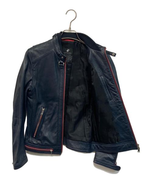 LOVELESS（ラブレス）LOVELESS (ラブレス) レザージャケット ネイビー サイズ:SIZE Sの古着・服飾アイテム