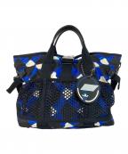 CHANELシャネル）の古着「エアライン 2WAYトートバッグ」｜ブルー×ブラック