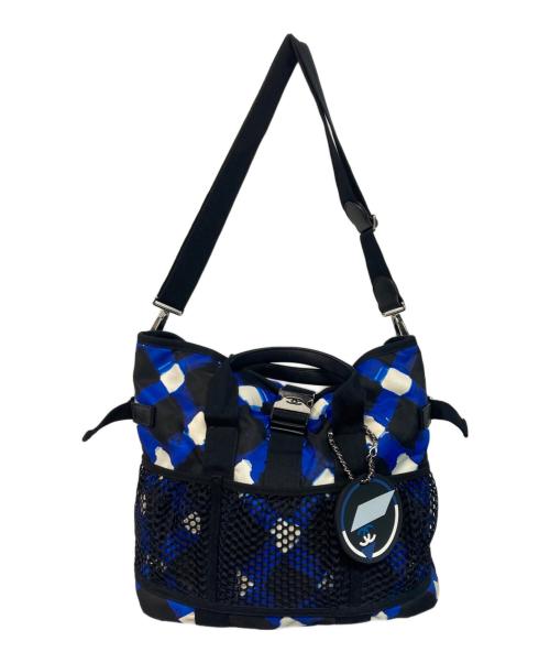 CHANEL（シャネル）CHANEL (シャネル) エアライン 2WAYトートバッグ ブルー×ブラックの古着・服飾アイテム