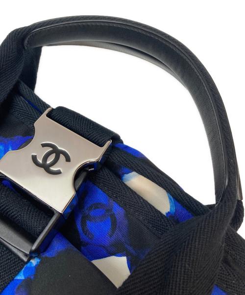 CHANEL（シャネル）CHANEL (シャネル) エアライン 2WAYトートバッグ ブルー×ブラックの古着・服飾アイテム