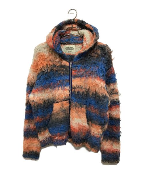 FUTURE ARCHIVE（フューチャー アーカイブ）FUTURE ARCHIVE (フューチャー アーカイブ) SHAGGY ZIP PARKA オレンジ×ブルー サイズ:Mの古着・服飾アイテム