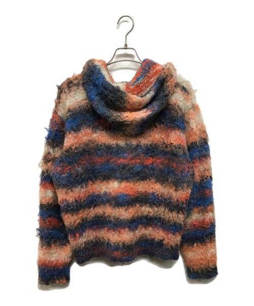 FUTURE ARCHIVE（フューチャー アーカイブ）FUTURE ARCHIVE (フューチャー アーカイブ) SHAGGY ZIP PARKA オレンジ×ブルー サイズ:Mの古着・服飾アイテム