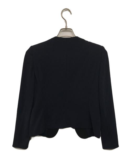 BEIGE（ベイジ）BEIGE (ベイジ) CINDYノーカラーセットアップスーツ ネイビー サイズ:4の古着・服飾アイテム