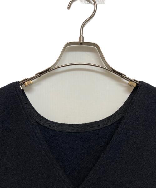 TOMORROW LAND collection（トゥモローランドコレクション）TOMORROW LAND collection (トゥモローランドコレクション) リングニット フロンタブルドレス ネイビー サイズ:XSの古着・服飾アイテム