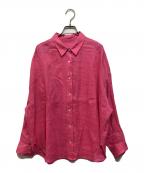RIVE DROITEリヴドロワ）の古着「リネンルーズシャツ」｜ピンク