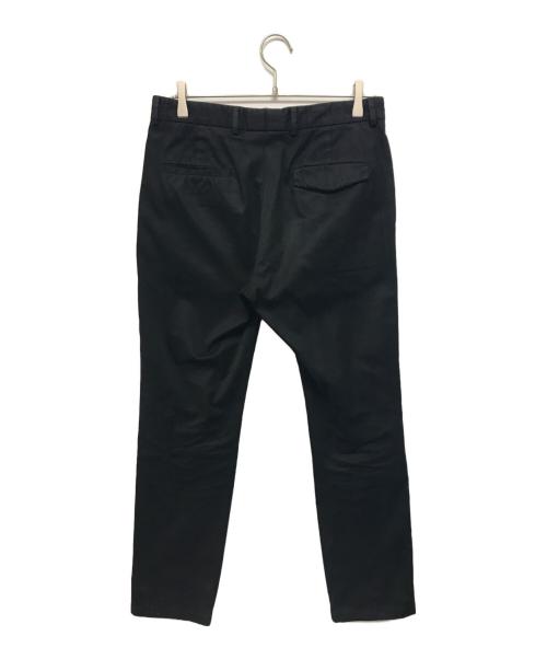 JIL SANDER（ジルサンダー）JIL SANDER (ジルサンダー) コットンストレッチスラックス ブラック サイズ:44の古着・服飾アイテム