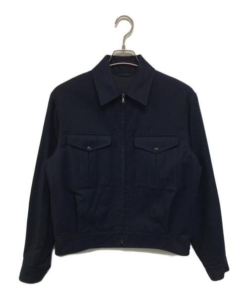 COMOLI（コモリ）COMOLI (コモリ) フラノZIPブルゾン ネイビー サイズ:SIZE 2の古着・服飾アイテム