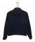 COMOLI（コモリ）の古着「フラノZIPブルゾン」｜ネイビー