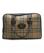 Burberry'sバーバリーズ）の古着「ノヴァチェックボストンバッグ」｜ブラウン