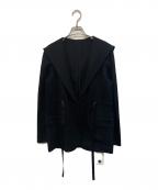 theoryセオリー）の古着「DOUBLE KNIT LT N HOODED D/S」｜ブラック