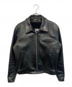 Schottショット）の古着「642ライナー付ステアハイドシングルライダースジャケット」｜ブラック