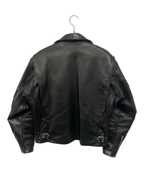 Schott（ショット）Schott (ショット) 642ライナー付ステアハイドシングルライダースジャケット ブラック サイズ:SIZE 42の古着・服飾アイテム