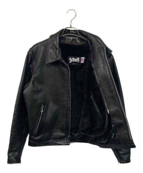 Schott（ショット）Schott (ショット) 642ライナー付ステアハイドシングルライダースジャケット ブラック サイズ:SIZE 42の古着・服飾アイテム