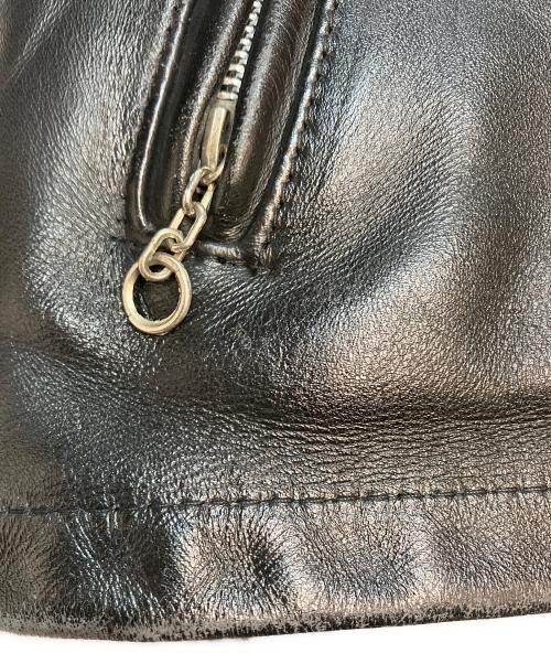 Schott（ショット）Schott (ショット) 642ライナー付ステアハイドシングルライダースジャケット ブラック サイズ:SIZE 42の古着・服飾アイテム