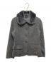 BURBERRY LONDON（バーバリーロンドン）の古着「ラビットファー付きウールカシミヤジャケット」｜ブラック