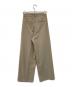 TODAYFUL (トゥデイフル) ダブルタックツイルトラウザーズ ベージュ サイズ:SIZE 38：10000円