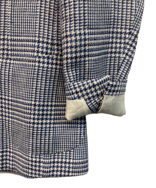 Brilla per il gusto（ブリッラ ペル イルグースト）Brilla per il gusto (ブリッラ ペル イルグースト) CERRUTI リネンコットン グレンチェック ジャケット ブルー サイズ:SIZE 46の古着・服飾アイテム