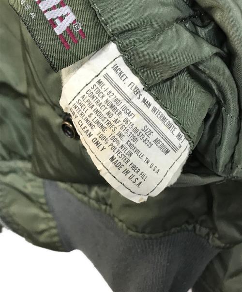 ALPHA（アルファ）ALPHA (アルファ) MA-1ジャケット オリーブ サイズ:Mの古着・服飾アイテム
