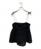 BAUM UND PFERDGARTENバウムウンドヘルガーデン）の古着「チュールキャミソール」｜ブラック
