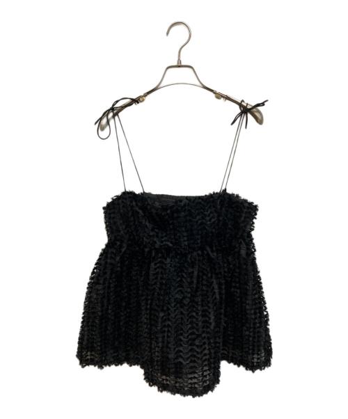 BAUM UND PFERDGARTEN（バウムウンドヘルガーデン）BAUM UND PFERDGARTEN (バウムウンドヘルガーデン) チュールキャミソール ブラック サイズ:36の古着・服飾アイテム