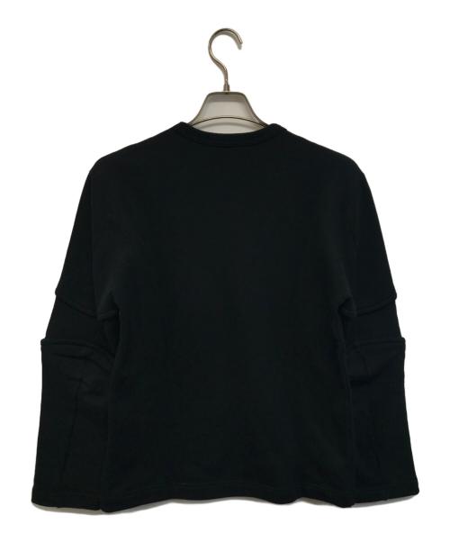 COMME des GARCONS HOMME PLUS（コムデギャルソンオムプリュス）COMME des GARCONS HOMME PLUS (コムデギャルソンオムプリュス) 甲冑スリーブスウェット ブラック サイズ:SIZE Sの古着・服飾アイテム