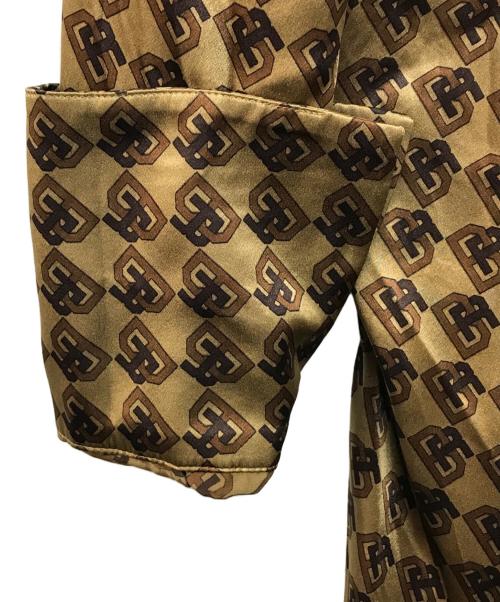 BANANA REPUBLIC（バナナリパブリック）BANANA REPUBLIC (バナナリパブリック) シルク100％シャツワンピース ブラウン サイズ:Mの古着・服飾アイテム