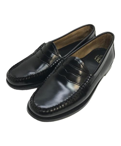 G.H.BASS（ジーエイチバス）G.H.BASS (ジーエイチバス) Larsonコインローファー ブラック サイズ:5 1/2の古着・服飾アイテム