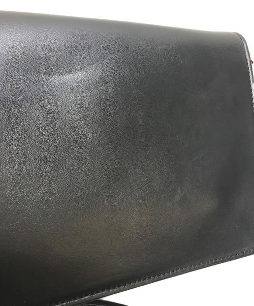 ZANCHETTI（ザンケッティー）ZANCHETTI (ザンケッティー) Clip レザーショルダーバッグ ブラックの古着・服飾アイテム