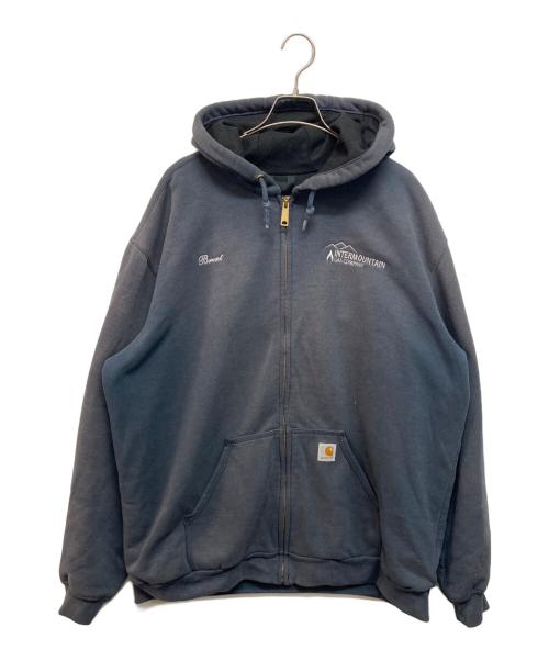 CarHartt（カーハート）CarHartt (カーハート) 裏サーマルジップパーカー ネイビー サイズ:XLの古着・服飾アイテム