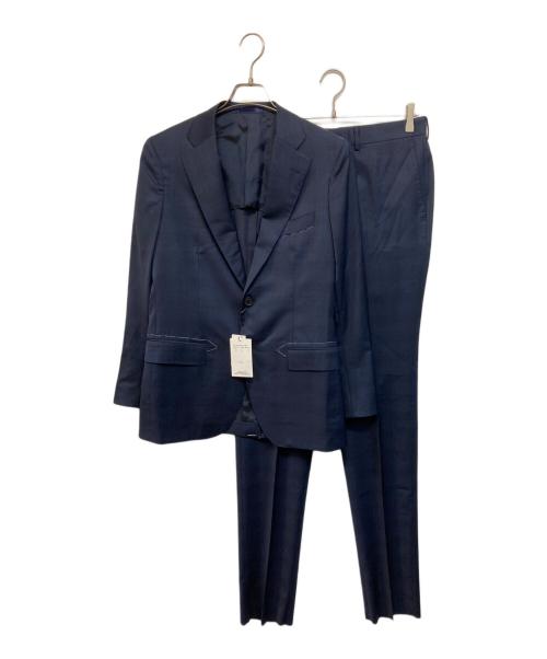 TOMORROW LAND PILGRIM（トゥモローランド ピルグリム）TOMORROW LAND PILGRIM (トゥモローランド ピルグリム) Super100'sウール シングルブレステッド2Bスーツ MARLANE ネイビー サイズ:46 未使用品の古着・服飾アイテム